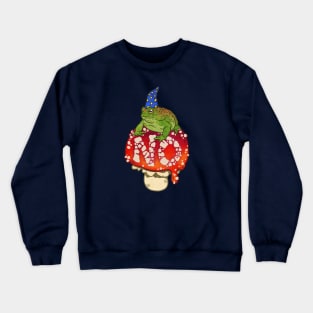 Grumpy Toad Wizard says NO Crewneck Sweatshirt